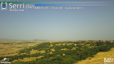 immagine della webcam nei dintorni di Villanova Tulo: webcam Serri