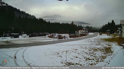 immagine della webcam nei dintorni di Monte Zoncolan: webcam San Pietro di Cadore