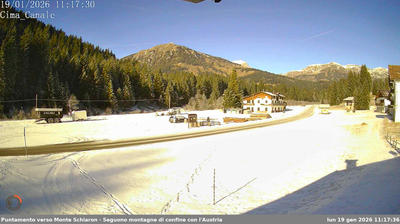 immagine della webcam nei dintorni di Monte Elmo: webcam San Pietro di Cadore