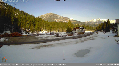 immagine della webcam nei dintorni di Monte Elmo: webcam San Pietro di Cadore