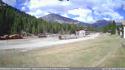 immagine della webcam nei dintorni di Cima Sappada: webcam San Pietro di Cadore
