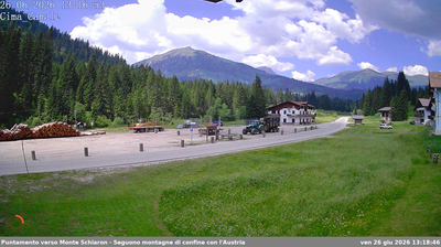 immagine della webcam nei dintorni di Monte Zoncolan: webcam San Pietro di Cadore