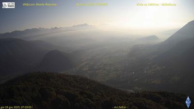 immagine della webcam nei dintorni di Passo di Gobbera: webcam Seren del Grappa