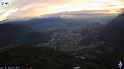 immagine della webcam nei dintorni di Passo di Gobbera: webcam Seren del Grappa
