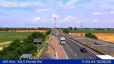immagine della webcam nei dintorni di Castelnuovo Bocca d'Adda: webcam San Rocco al Porto