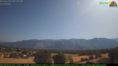 immagine della webcam nei dintorni di Ortona dei Marsi: webcam Sulmona