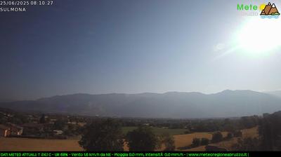 immagine della webcam nei dintorni di Sant'Eufemia a Maiella: webcam Sulmona