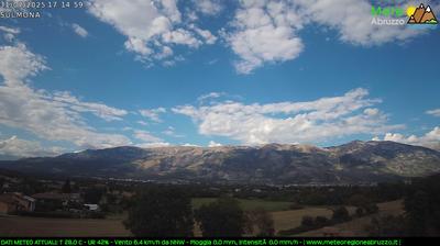 immagine della webcam nei dintorni di Pettorano sul Gizio: webcam Sulmona