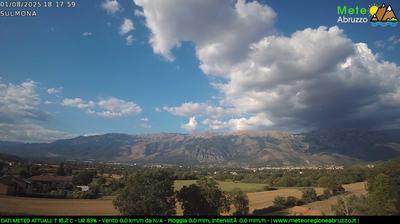 immagine della webcam nei dintorni di Ortona dei Marsi: webcam Sulmona