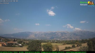immagine della webcam nei dintorni di Sant'Eufemia a Maiella: webcam Sulmona