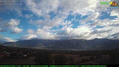 immagine della webcam nei dintorni di Sant'Eufemia a Maiella: webcam Sulmona