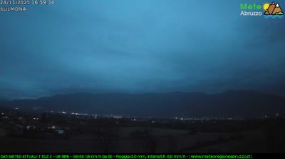 immagine della webcam nei dintorni di Sant'Eufemia a Maiella: webcam Sulmona
