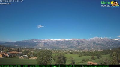 immagine della webcam nei dintorni di Pettorano sul Gizio: webcam Sulmona