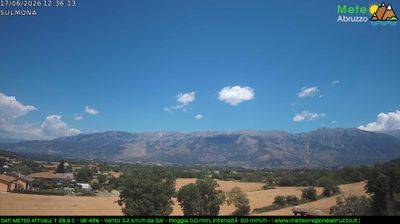 immagine della webcam nei dintorni di Pettorano sul Gizio: webcam Sulmona