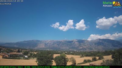 immagine della webcam nei dintorni di Sant'Eufemia a Maiella: webcam Sulmona