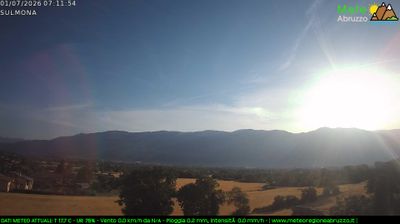 immagine della webcam nei dintorni di Caramanico Terme: webcam Sulmona