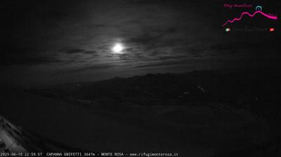 immagine della webcam nei dintorni di Capanna Margherita: webcam Punta Indren