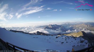 immagine della webcam nei dintorni di Rifugio Boffalora Ticino: webcam Punta Indren