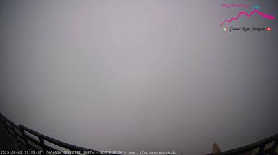immagine della webcam nei dintorni di Cervinia Cime Bianche Laghi: webcam Punta Indren