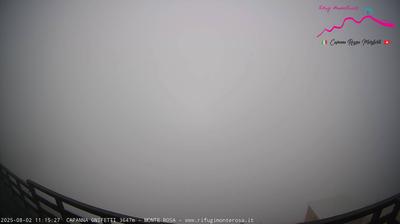 immagine della webcam nei dintorni di Capanna Margherita: webcam Punta Indren
