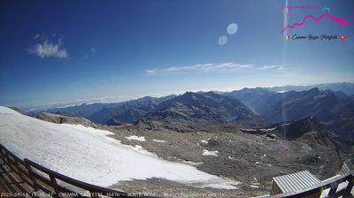 immagine della webcam nei dintorni di Cervinia Plan Maison: webcam Punta Indren