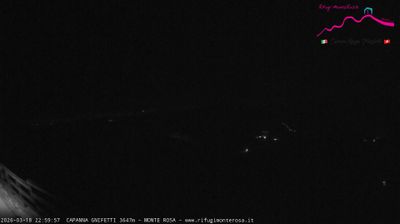 immagine della webcam nei dintorni di Cervinia Plateau Rosa: webcam Punta Indren