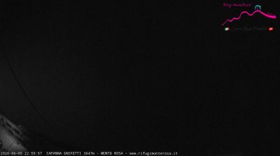 immagine della webcam nei dintorni di Cervinia Plan Maison: webcam Punta Indren