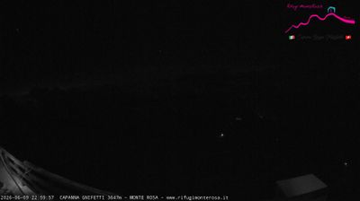 immagine della webcam nei dintorni di Cervinia Plan Maison: webcam Punta Indren