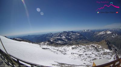immagine della webcam nei dintorni di Cervinia Plateau Rosa: webcam Punta Indren