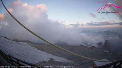 immagine della webcam nei dintorni di Riva Valdobbia: webcam Punta Indren