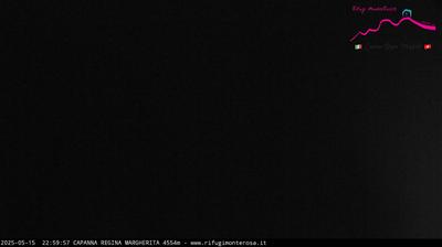 immagine della webcam nei dintorni di Passo dei Salati: webcam Capanna Margherita