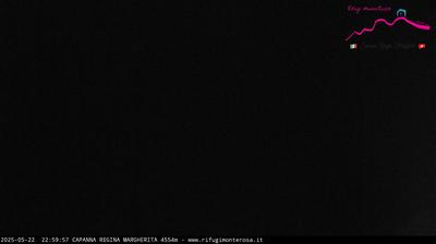 immagine della webcam nei dintorni di Gressoney-la-Trinitè: webcam Capanna Margherita