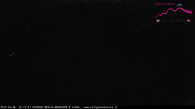 immagine della webcam nei dintorni di Gressoney-la-Trinitè: webcam Capanna Margherita