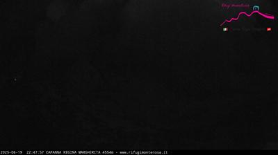 immagine della webcam nei dintorni di Breuil-Cervinia: webcam Capanna Margherita