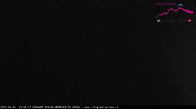 immagine della webcam nei dintorni di Rifugio Quintino Sella: webcam Capanna Margherita
