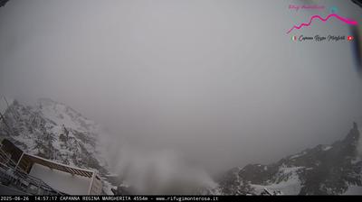 immagine della webcam nei dintorni di Riva Valdobbia: webcam Capanna Margherita