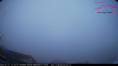 immagine della webcam nei dintorni di Rifugio Boffalora Ticino: webcam Capanna Margherita