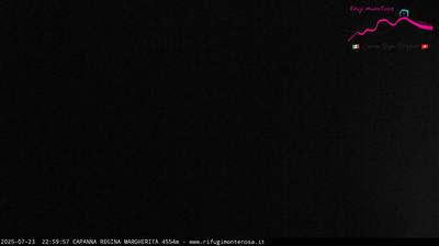 immagine della webcam nei dintorni di Chamois: webcam Capanna Margherita