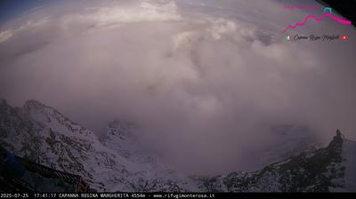 immagine della webcam nei dintorni di Chamois: webcam Capanna Margherita