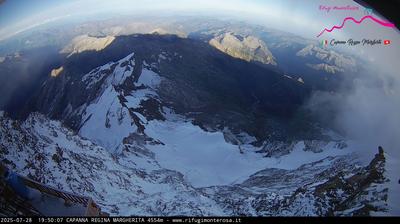 immagine della webcam nei dintorni di Saint Jacques: webcam Capanna Margherita