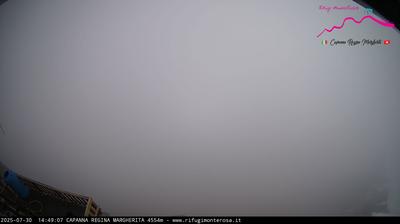 immagine della webcam nei dintorni di Rifugio Mezzalama: webcam Capanna Margherita