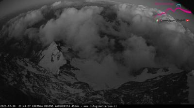 immagine della webcam nei dintorni di Alagna Valsesia: webcam Capanna Margherita