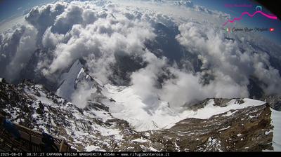 immagine della webcam nei dintorni di Gressoney-Saint-Jean: webcam Capanna Margherita