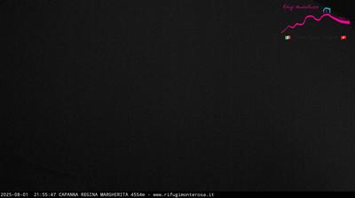 immagine della webcam nei dintorni di Champoluc: webcam Capanna Margherita