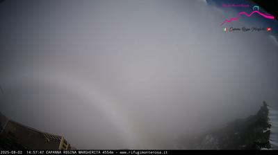 immagine della webcam nei dintorni di Alagna Valsesia: webcam Capanna Margherita