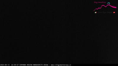 immagine della webcam nei dintorni di Alagna Valsesia: webcam Capanna Margherita