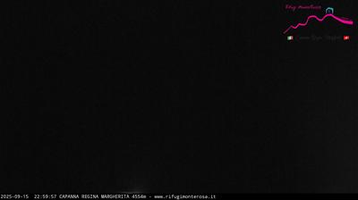 immagine della webcam nei dintorni di Cervinia: webcam Capanna Margherita