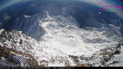 immagine della webcam nei dintorni di Carcoforo: webcam Capanna Margherita