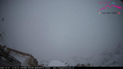 immagine della webcam nei dintorni di Ayas: webcam Capanna Margherita
