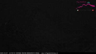 immagine della webcam nei dintorni di Cervinia: webcam Capanna Margherita